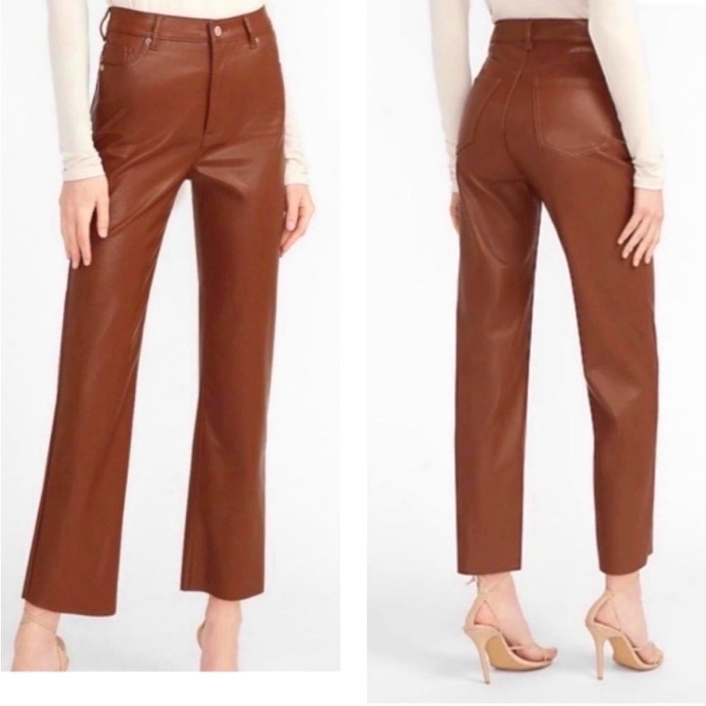 Express Super High Waisted Vegan Leather Pants